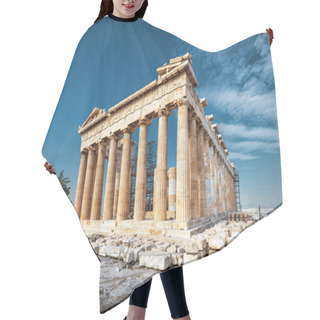 Personality  Parthenon On The Acropolis Of Athens, Greece. The Famous Ancient Greek Parthenon Is The Main Landmark Of Athens. Beautiful View Of Parthenon Ruins At The Top Of Hill On A Summer Sunny Day. Hair Cutting Cape