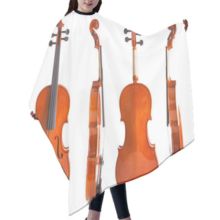 Personality  Vintage Violin From Four Sides Hair Cutting Cape