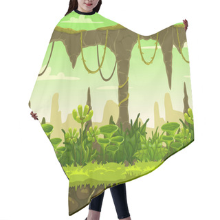 Personality  Seamless Fantasy Landscape Hair Cutting Cape