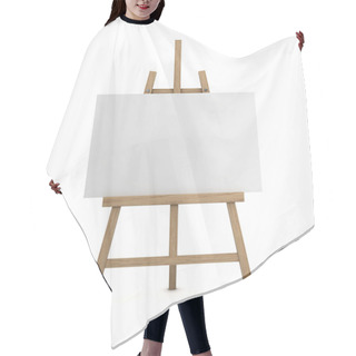 Personality  Easel With Blank Canvas Hair Cutting Cape