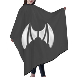 Personality  Bat Wings Silver Plated Metallic Icon Hair Cutting Cape