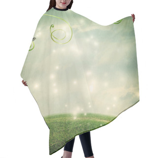 Personality  Fantasy Landscape With Small Snail Hair Cutting Cape