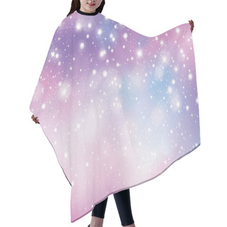 Personality  Vector Unicorn, Sparkling Background With Lights And Stars.   Hair Cutting Cape
