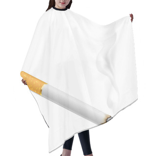 Personality  Cigarette Burns. Illustration On White Background. Hair Cutting Cape