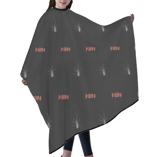 Personality  Colored Background With Different Accessories Hair Cutting Cape