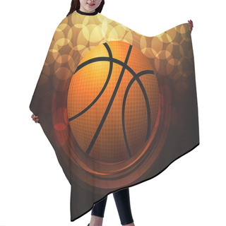 Personality  Vector Background Of Basketball Sport Hair Cutting Cape