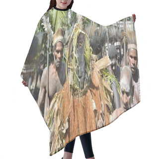 Personality  The Village Follows The Ancestors Embodied In Spirit Mask Hair Cutting Cape