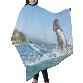 Personality  Surf Woman Hair Cutting Cape