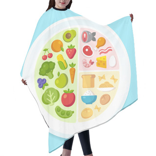 Personality  Healthy Food Chart Hair Cutting Cape