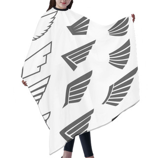 Personality  Wings Vector Set Hair Cutting Cape