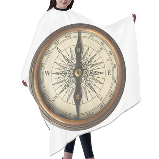 Personality  Antique Compass Isolated Hair Cutting Cape