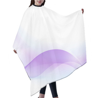 Personality  Abstract Blue Purple Wave Background Hair Cutting Cape