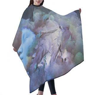 Personality  Colorful Dream Hair Cutting Cape