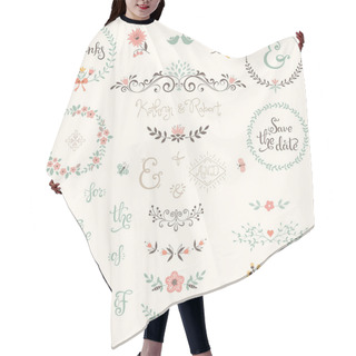 Personality  Wedding Graphic Set Hair Cutting Cape