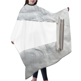 Personality  Foil Paper Hair Cutting Cape