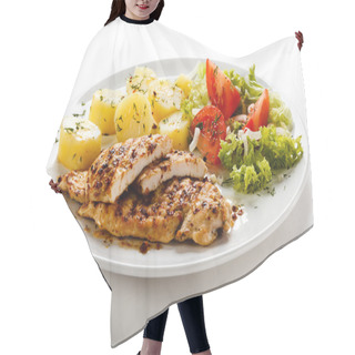 Personality  Fried Chicken Fillets Hair Cutting Cape