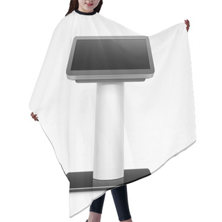 Personality  Information Display Monitor Terminal Stand Hair Cutting Cape