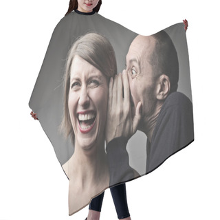 Personality  Telling Jokes Hair Cutting Cape