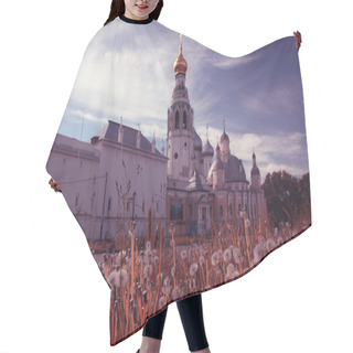 Personality  Russian Church Summer Landscape Hair Cutting Cape