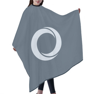 Personality  O Letter Logo Icon Hair Cutting Cape