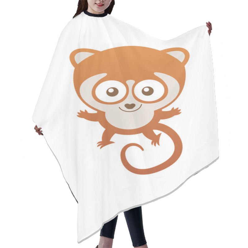 Personality  Cute Baby Lemur Hair Cutting Cape