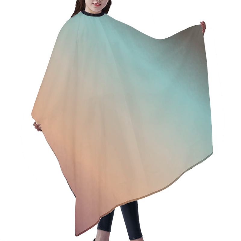 Personality  minimal multicolored polygonal background hair cutting cape