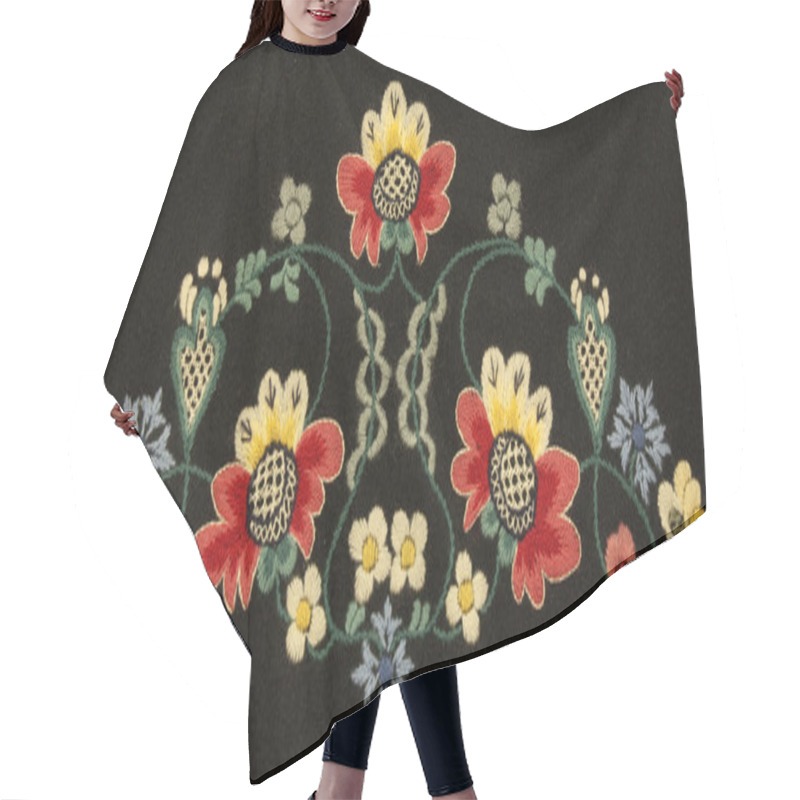 Personality  Traditional Norwegian Bunad Embroidery Hair Cutting Cape