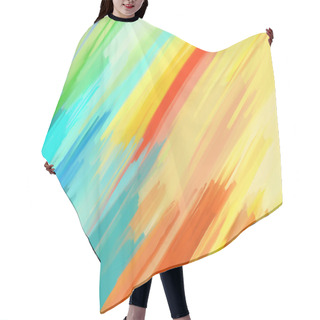 Personality  Digital Painting Abstract Background Hair Cutting Cape