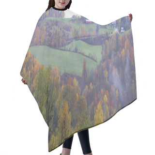 Personality  Autumn Leaves In Forest In Rural Vermont Hair Cutting Cape