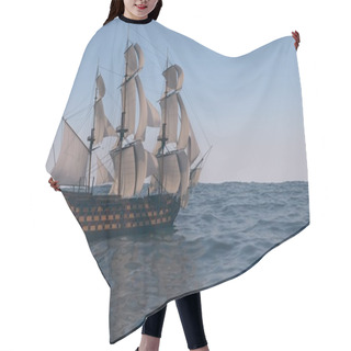 Personality  Ship With White Sales Hair Cutting Cape