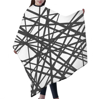 Personality  Random Lines Abstract Background Hair Cutting Cape