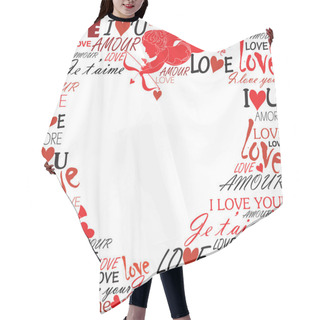 Personality  Valentine Background Hair Cutting Cape