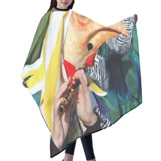 Personality  Piccolo At Basler Fasnacht Hair Cutting Cape