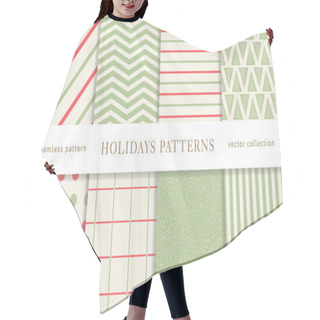 Personality  Winter Holidays Seamless Patterns Hair Cutting Cape