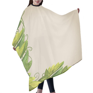Personality  Eco Leaf Background Hair Cutting Cape