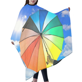 Personality  Umbrella In Hand Hair Cutting Cape