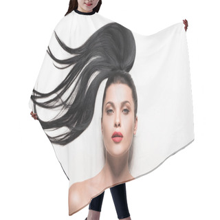 Personality  Woman With Beautiful Hair Hair Cutting Cape
