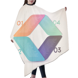 Personality  Banners With Numbers. Vector Illustration  Hair Cutting Cape