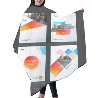 Personality  Brochure Template Layout, Cover Design Annual Report, Magazine, Hair Cutting Cape