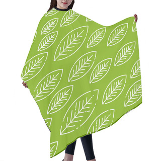 Personality  Green Leaves Seamless Pattern. Template For Wallpapers, Site Background, Print Design, Cards, Menu Design, Invitation. Summer And Autumn Theme. Vector Illustration. Hair Cutting Cape
