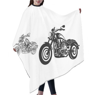 Personality  American Style Motorcycle Symbols Hair Cutting Cape