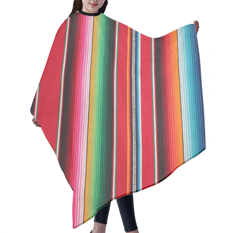 Personality  Mexican Cinco De Mayo Poncho Mexico Fiesta Background With Stripes  Stock, Photo, Photograph, Image, Picture, Hair Cutting Cape
