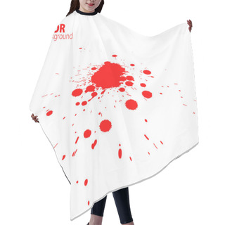 Personality  3D Grunge Background With Splats Hair Cutting Cape