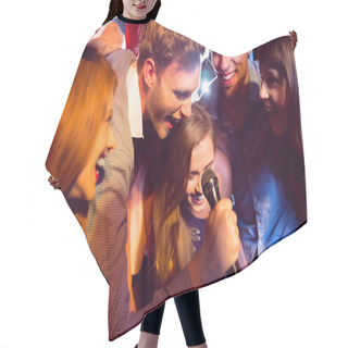 Personality  Happy Friends Singing Karaoke Together Hair Cutting Cape