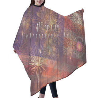 Personality  Multicolor Fireworks Celebrate   Hair Cutting Cape