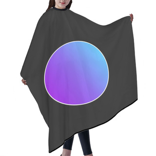 Personality  Black Oval Blue Gradient Vector Icon Hair Cutting Cape