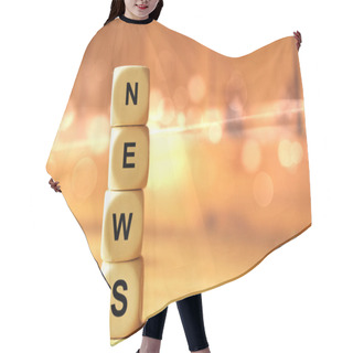 Personality  Dice With The Word News Hair Cutting Cape