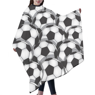 Personality  Soccer Seamless Texture Hair Cutting Cape