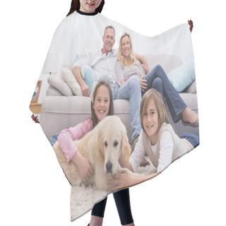 Personality  Siblings Playing With Dog Hair Cutting Cape