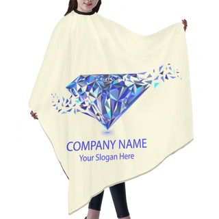 Personality  Gems And Jewellery Logo Hair Cutting Cape